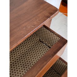 ANTICO COMO IMPERO a COLONNA 4 CASSETTI NOCE 800 CASSETTONE mobile CASSETTIERA