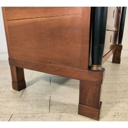 ANTICO COMO IMPERO a COLONNA 4 CASSETTI NOCE 800 CASSETTONE mobile CASSETTIERA