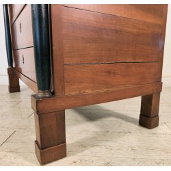 ANTICO COMO IMPERO a COLONNA 4 CASSETTI NOCE 800 CASSETTONE mobile CASSETTIERA