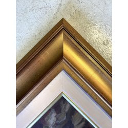 ANTICO QUADRO OLIO SCENA GENERE RIPRODUZIONE PASTORELLA con PECORE DI S. Bruzzi