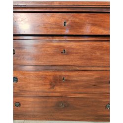 ANTICO COMO IMPERO 4 CASSETTI con SEGRETO NOCE 800 CASSETTONE mobile CASSETTIERA