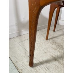 5 SEDIE VINTAGE ANNI 60 FIRMATE CASSINA CARLO DE CARLI LEGNO SEDUTA STOFFA ITALY
