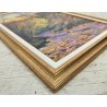 QUADRO DIPINTO olio tela Carlo Monti PAESAGGIO TRAMONTO d' INVERNO Lago Maggiore