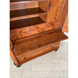 ANTICO SECRETAIRE DECO ANNI 50 RADICA NOCE CASSETTIERA RIBALTA SCRITTOIO SEGRETO