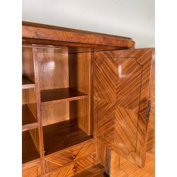 ANTICO SECRETAIRE DECO ANNI 50 RADICA NOCE CASSETTIERA RIBALTA SCRITTOIO SEGRETO