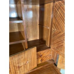 ANTICO SECRETAIRE DECO ANNI 50 RADICA NOCE CASSETTIERA RIBALTA SCRITTOIO SEGRETO