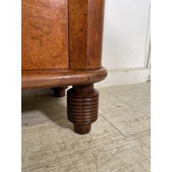 ANTICO SECRETAIRE DECO ANNI 50 RADICA NOCE CASSETTIERA RIBALTA SCRITTOIO SEGRETO