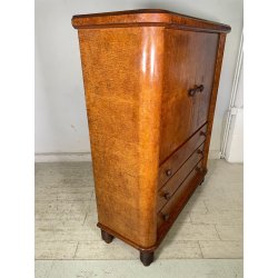 ANTICO SECRETAIRE DECO ANNI 50 RADICA NOCE CASSETTIERA RIBALTA SCRITTOIO SEGRETO