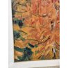 QUADRO DIPINTO olio tela Carlo Monti PAESAGGIO ALBERO AUTUNNO Lago Maggiore