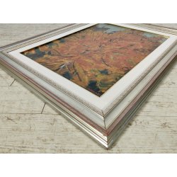 QUADRO DIPINTO olio tela Carlo Monti PAESAGGIO ALBERO AUTUNNO Lago Maggiore