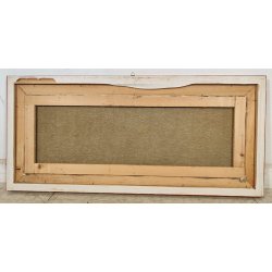 QUADRO DIPINTO olio tela Carlo Monti PAESAGGIO Arona Lago Maggiore PANORAMICO