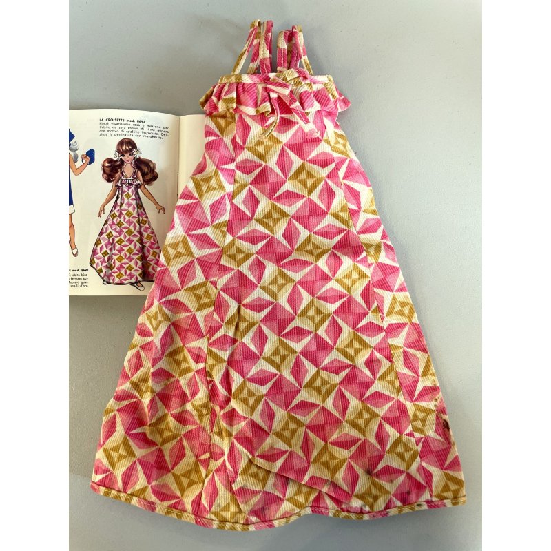 originale ABITO SERA Furga ALTA MODA 4 S mod 8692 LA CROISETTE 1967 vestito