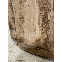 ANTICA SCULTURA LEGNO POLICROMO SANTO SACERDOTE MANCANZE XVIII/XVII sec 85cm/h