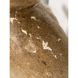 ANTICA SCULTURA LEGNO POLICROMO SANTO SACERDOTE MANCANZE XVIII/XVII sec 85cm/h