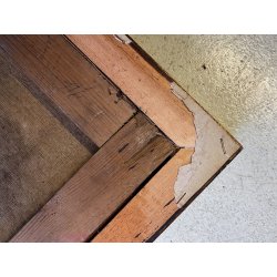 DIPINTO OLIO TELA PAESAGGIO BOSCHIVO SENTIERO TRAMONTO CREPUSCOLO '800