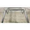 TAVOLINO SALOTTO ANNI 70 ACCIAIO CROMATO VETRO TABLE DESIGN TAVOLO FUMO SALA