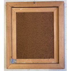 QUADRO DIPINTO OLIO TAVOLA Bruno Oscar Munari FIGURA DONNA ESOTICA '900