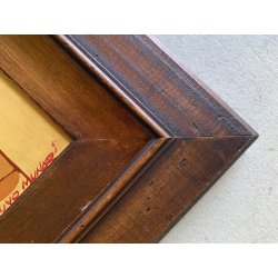 QUADRO DIPINTO OLIO TAVOLA Bruno Oscar Munari FIGURA DONNA ESOTICA '900