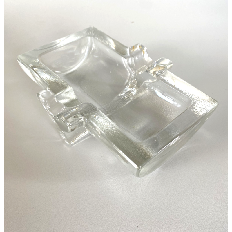 POSACENERE SIGARO CRISTALLO Arnolfo di Cambio DESIGN MINIMALISTA ANNI '70