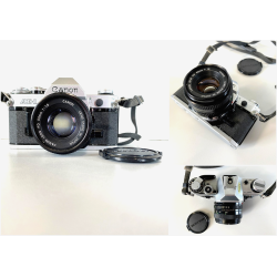 FOTOCAMERA REFLEX CANON AE-1 35mm OBIETTIVO FD 50 1:1,8 JAPAN '70