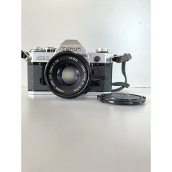 FOTOCAMERA REFLEX CANON AE-1 35mm OBIETTIVO FD 50 1:1,8 JAPAN '70