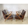 COPPIA POLTRONA Guglielmo Ulrich ANNI 30 ARMCHAIR LEGNO DIVANO ITALY SKY