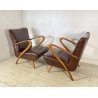 COPPIA POLTRONA Guglielmo Ulrich ANNI 30 ARMCHAIR LEGNO DIVANO ITALY SKY