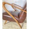 COPPIA POLTRONA Guglielmo Ulrich ANNI 30 ARMCHAIR LEGNO DIVANO ITALY SKY