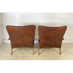 COPPIA POLTRONA Guglielmo Ulrich ANNI 30 ARMCHAIR LEGNO DIVANO ITALY SKY