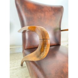 COPPIA POLTRONA Guglielmo Ulrich ANNI 30 ARMCHAIR LEGNO DIVANO ITALY SKY
