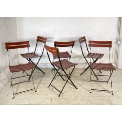 SET 6 SEDIE DESIGN Marco Zanuso PER Zanotta MOD Celestina CHAIRS METALLO CUOIO