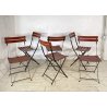 SET 6 SEDIE DESIGN Marco Zanuso PER Zanotta MOD Celestina CHAIRS METALLO CUOIO
