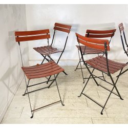 SET 6 SEDIE DESIGN Marco Zanuso PER Zanotta MOD Celestina CHAIRS METALLO CUOIO