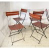 SET 6 SEDIE DESIGN Marco Zanuso PER Zanotta MOD Celestina CHAIRS METALLO CUOIO