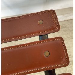 SET 6 SEDIE DESIGN Marco Zanuso PER Zanotta MOD Celestina CHAIRS METALLO CUOIO