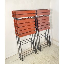 SET 6 SEDIE DESIGN Marco Zanuso PER Zanotta MOD Celestina CHAIRS METALLO CUOIO