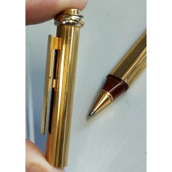 Must de Cartier PENNA SFERA Trinity VENDOME Vintage Ballpoint pen STYLO a BILLE