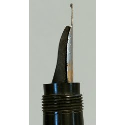 EUROPA Antica Penna Stilografica RETRATTILE Safety PLACCATO ORO OLD FOUNTAIN PEN