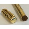 EUROPA Antica Penna Stilografica RETRATTILE PLACCATO ORO Old Safety Fountain Pen