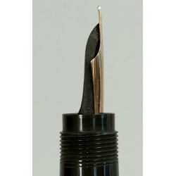 EUROPA Antica Penna Stilografica RETRATTILE PLACCATO ORO Old Safety Fountain Pen