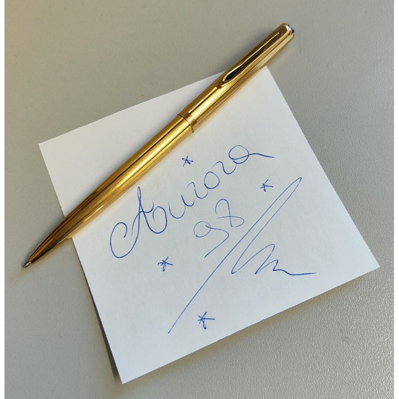 PENNA SFERA Aurora 98 dorata ANNI 70 Stylo a Bille VINTAGE GOLDEN BALLPOINT PEN