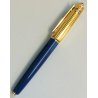 PASHA de CARTIER Penna Stilografica BLU nib ORO 18k Vintage Fountain Pen TRINITY