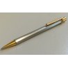 MUST de CARTIER SANTOS Penna Sfera ACCIAIO ORO Vintage Ballpoint Pen TRINITY