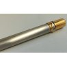 MUST de CARTIER SANTOS Penna Sfera ACCIAIO ORO Vintage Ballpoint Pen TRINITY