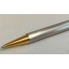 MUST de CARTIER SANTOS Penna Sfera ACCIAIO ORO Vintage Ballpoint Pen TRINITY