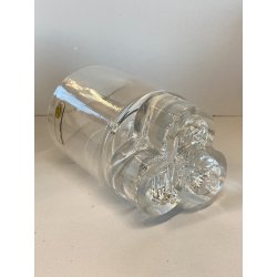 SET 6 BICCHIERI CRISTALLO Mod. Nostromo BASE TRILOBATA WHISKY ø 8x12 cm/h '70s