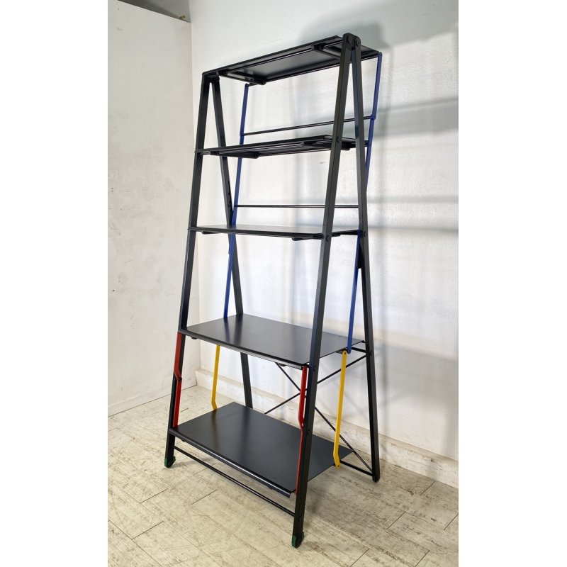 LIBRERIA DESIGN Raul Barbieri & Giorgio Marianelli "Saltimbanco" ANNI 90 METALLO