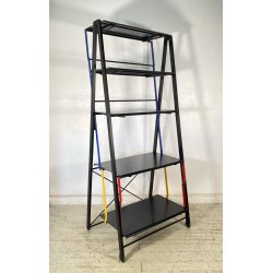 LIBRERIA DESIGN Raul Barbieri & Giorgio Marianelli "Saltimbanco" ANNI 90 METALLO