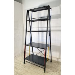 LIBRERIA DESIGN Raul Barbieri & Giorgio Marianelli "Saltimbanco" ANNI 90 METALLO