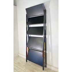 LIBRERIA DESIGN Raul Barbieri & Giorgio Marianelli "Saltimbanco" ANNI 90 METALLO